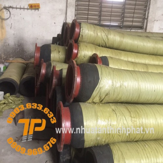 ỐNG CAO SU BƠM HÚT CÁT 2 ĐẦU MẶT BÍCH