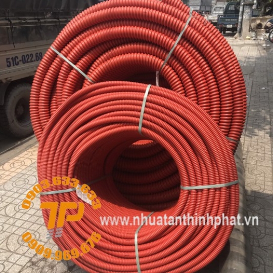 ỐNG NHỰA GÂN XOẮN HDPE CAM (ỐNG OSPEN)